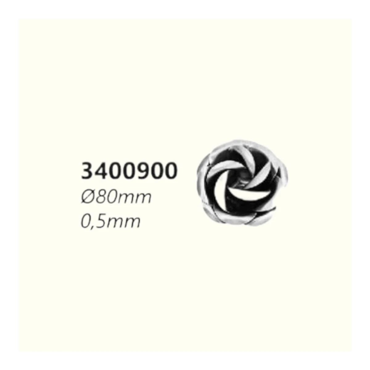 Розетка 3400900 (2 mm), D= 80 mm