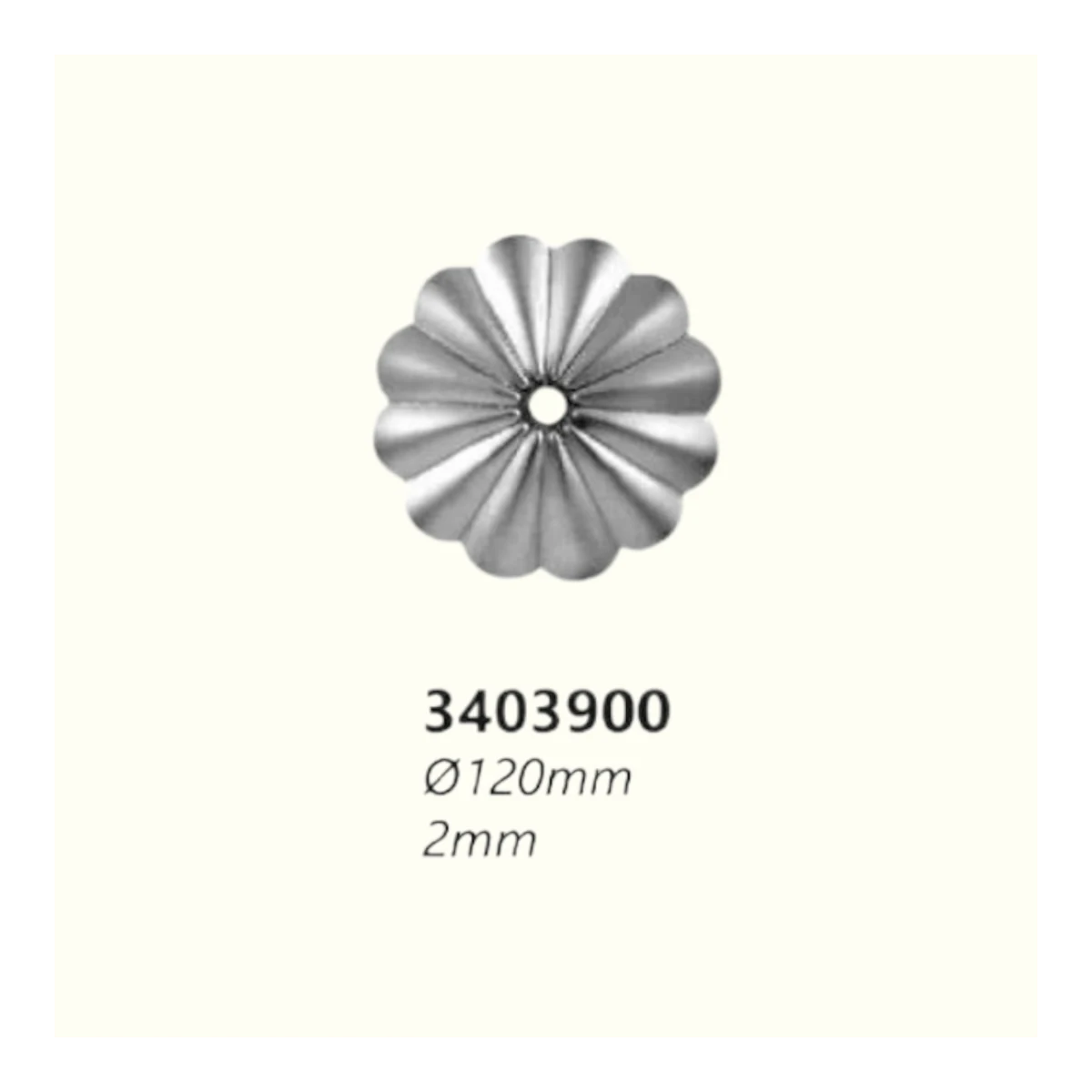 Розетка 3403900 (2 mm), D=120 mm