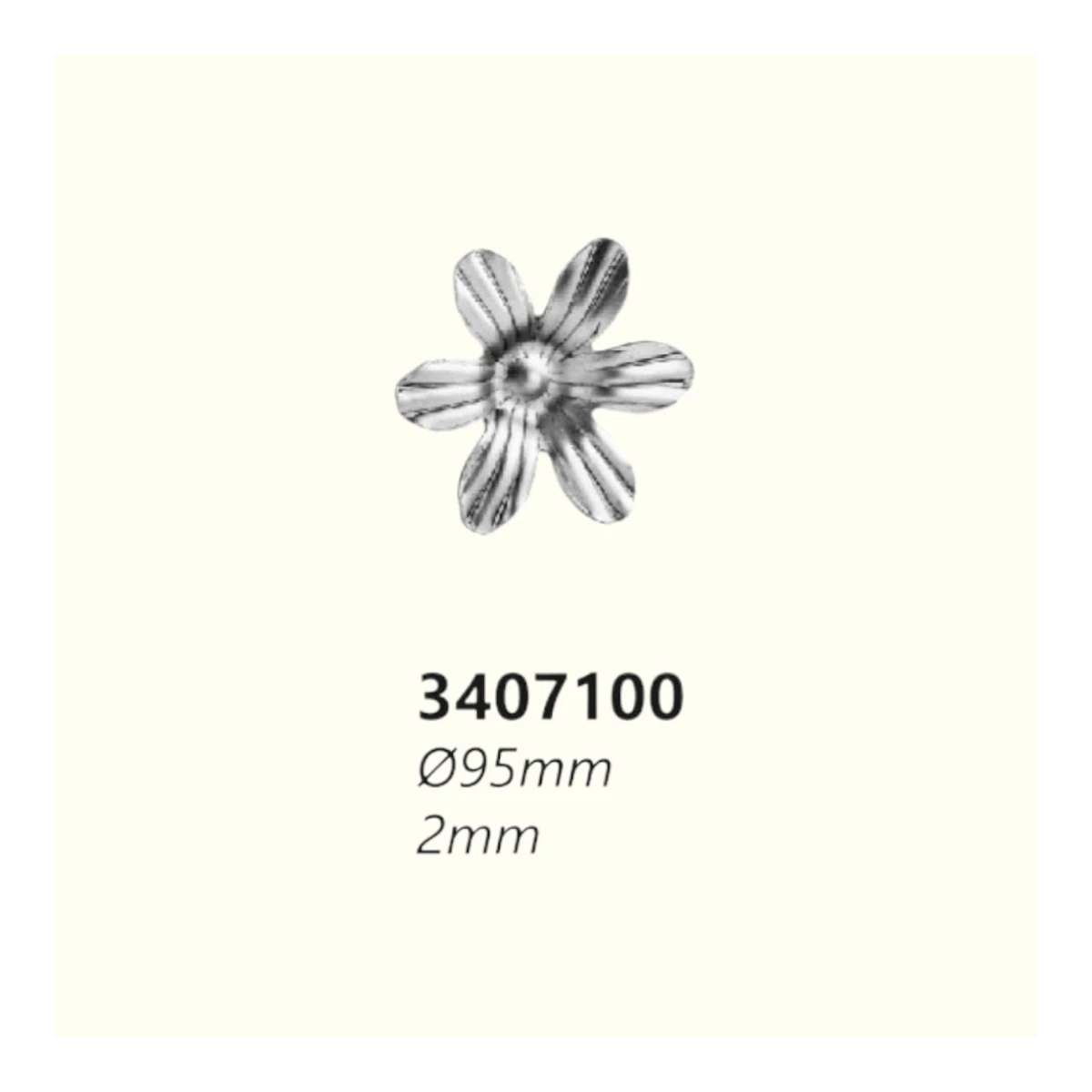 Розетка 3407100 (2 mm), D= 95 mm