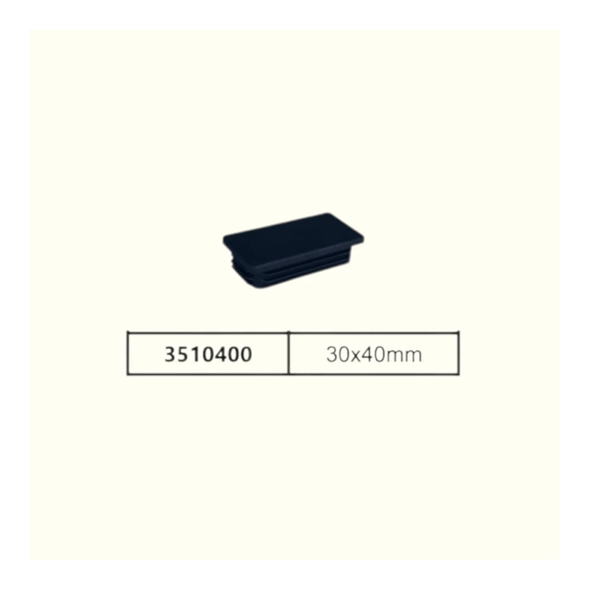 Капачка за метал 3510400, 30*40 mm