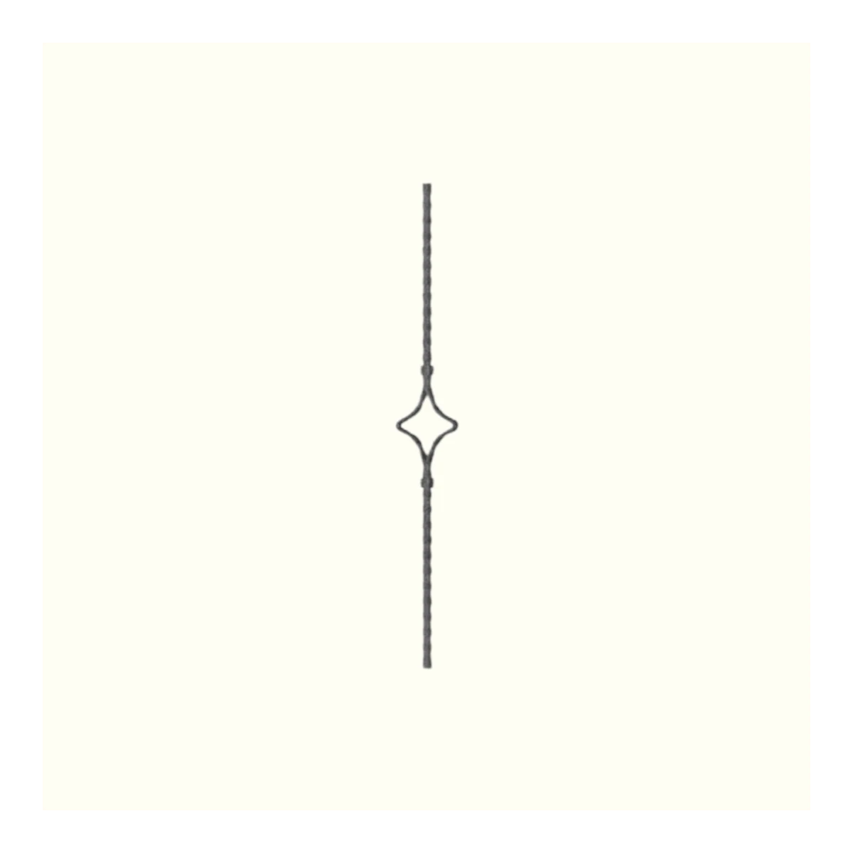 Декоративен прът от ковано желязо TK 109 (11,5*5,5 mm) 105*800 mm, 105*800 mm