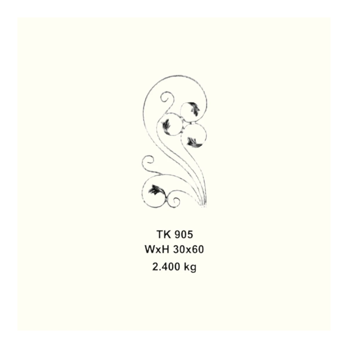 Пано за вграждане TK905 ( 5,5*11,5 mm), 30*60 mm